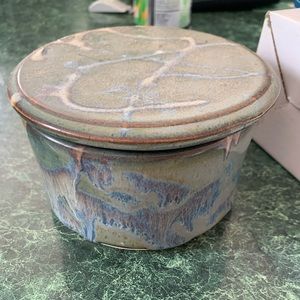 Clay butter dish